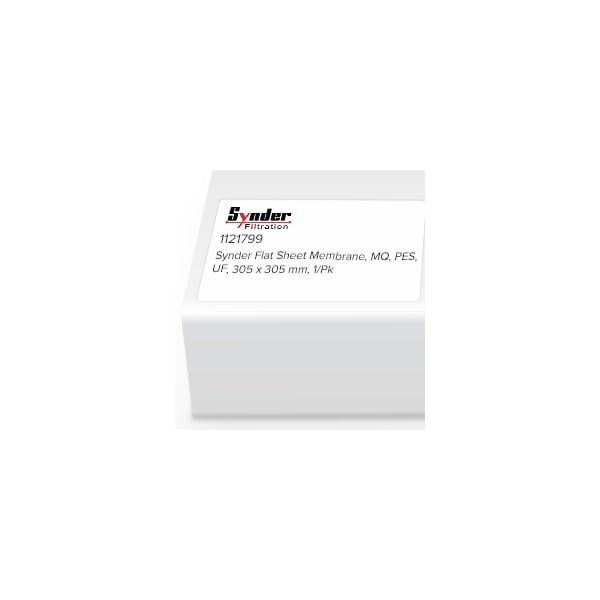 Synder Flat Sheet Membrane, MQ, PES, UF, 305 x 305mm, 1/Pk